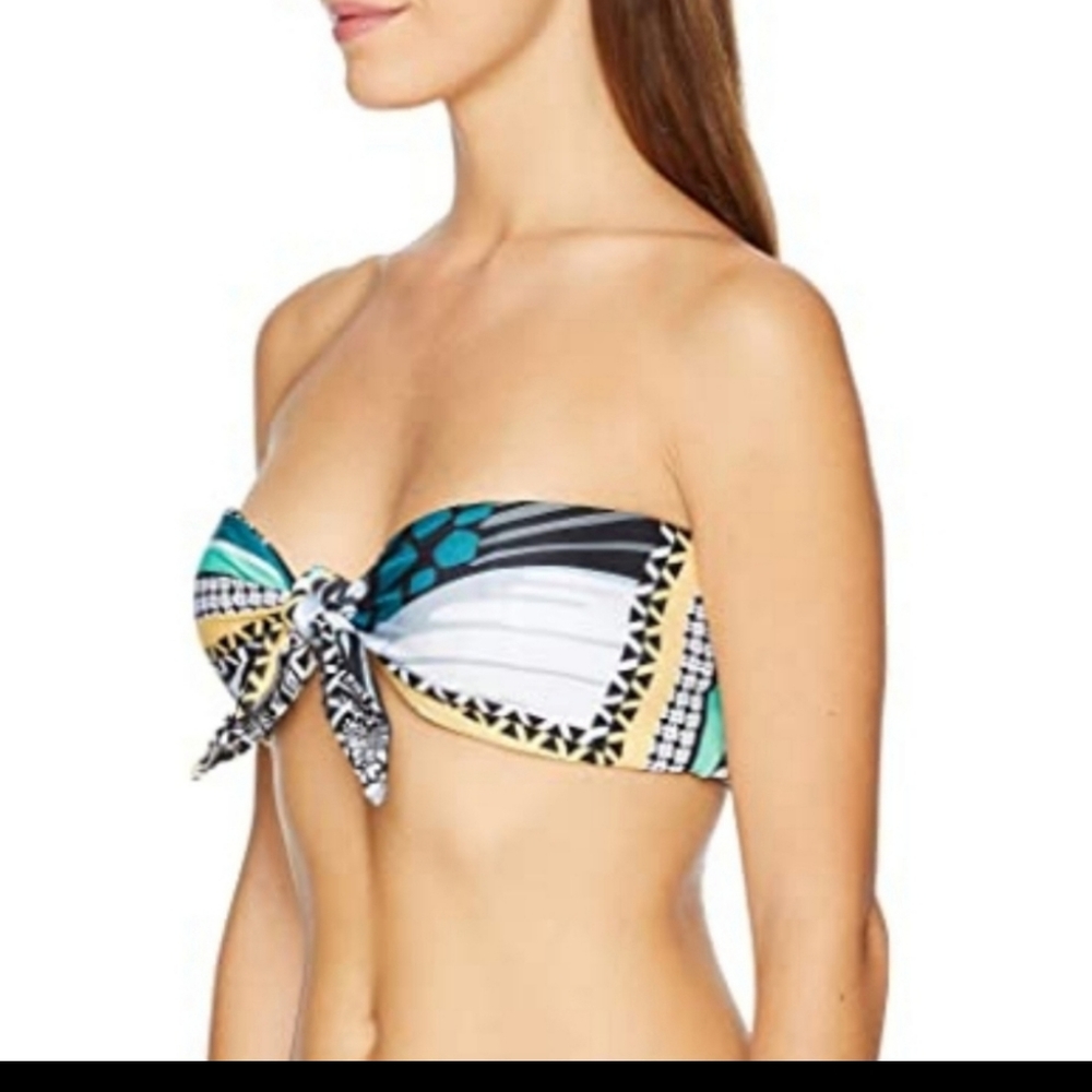 NWT Becca Reversible Bandeau Bikini Top size Large - Picture 2 of 13